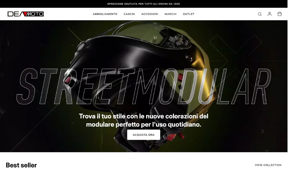 Lo shop di Dea Moto: casco Streetmodular